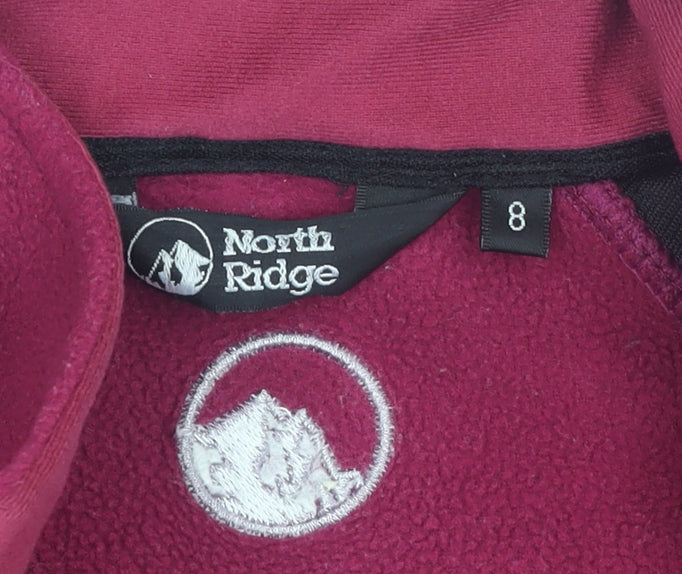 North Ridge Women's Pink Fleece Jacket Size 8