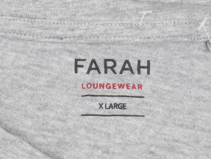 Farah Men's Grey XL Crew Neck T-Shirt