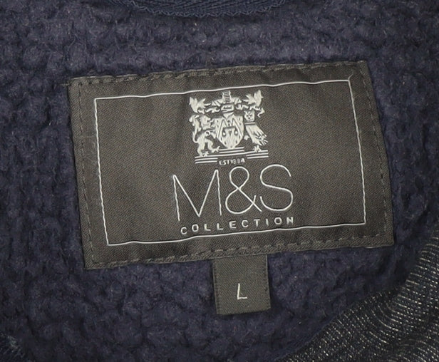 Marks & Spencer Men's Blue Basic Jacket L