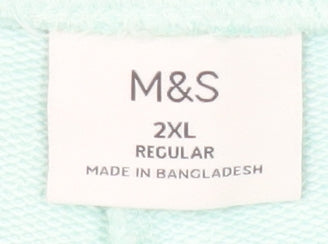 Marks & Spencer Green Sweat Shorts, 2XL, Unisex Adults