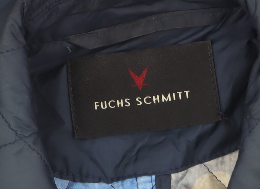 Fuchs Schmitt Women's Blue Quilted Jacket Size 8