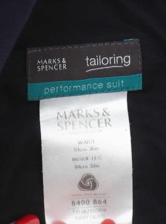 Marks & Spencer Men's Black Dress Pants 36