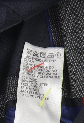 Marks & Spencer Men's Grey Check Blazer 42L