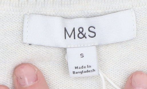 Marks & Spencer Men's Beige Vest S Sleeveless Jumper