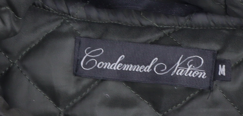 Condemned Nation Men's Green Bomber Jacket M