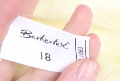 Berketex Women's Yellow Cotton Camisole, Size 18