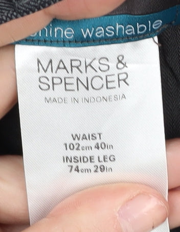 Marks & Spencer Men's Black Dress Pants 40in