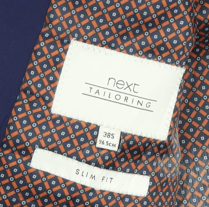 Next Men's Blue Slim Fit Blazer, Size 38S