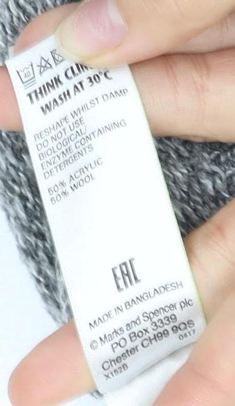 Marks & Spencer Men's Grey Pullover Jumper S