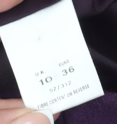 Eastex Women's Purple Wool Overcoat, Size 10