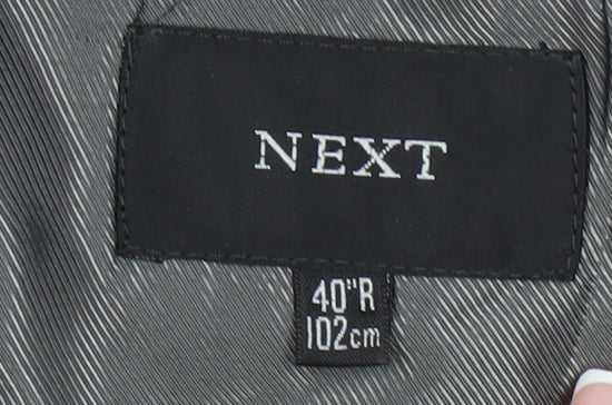 Next Men's Black Blazer 40R Regular Jacket