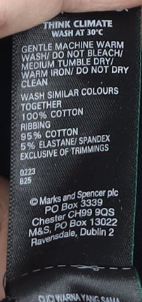 Marks & Spencer Men's Black XL 1/2 Zip Sweatshirt