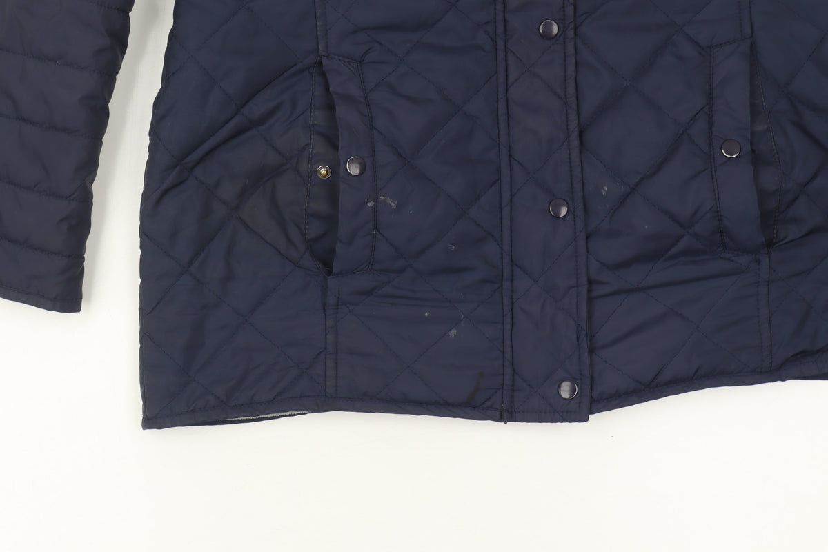 Cotton Traders Women's Quilted Navy Jacket UK 12