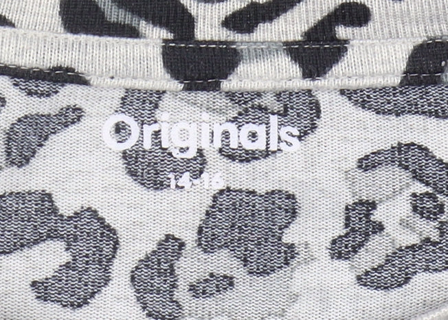 Originals Women's Animal Print Long Sleeve T-Shirt, Size 14