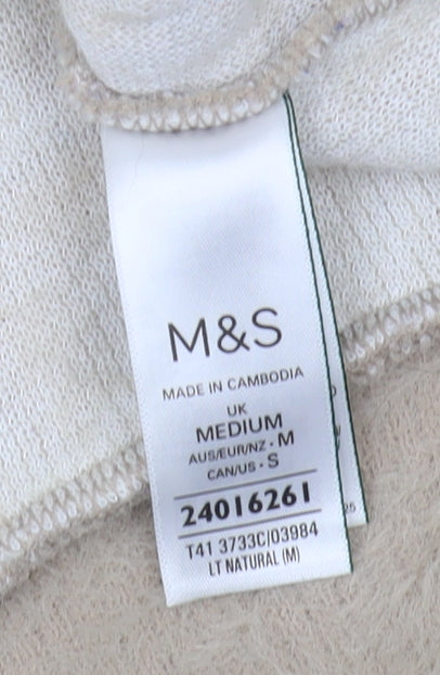 Marks & Spencer Women's Beige Animal Print Pullover Jumper