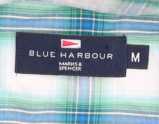 Marks and Spencer Men's Multicoloured Plaid Shirt M