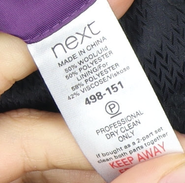 Next Men's Grey Blazer, 36S, Wool Blend, Formal