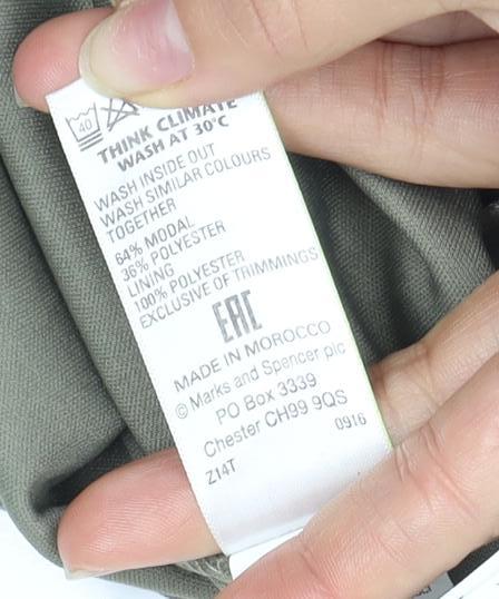 Marks & Spencer Women's Green Dress, Size 16