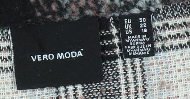 Vero Moda Women's Multicoloured Plaid Jacket - UK 22