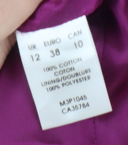 Planet Women's Purple Long Coat Size 12