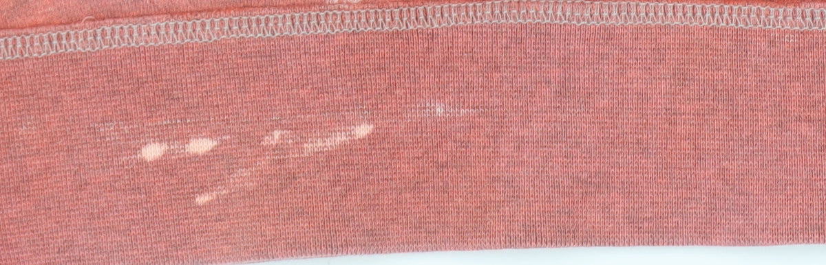 Brand and care label for Gap girls’ grey and pink pullover sweatshirt xl