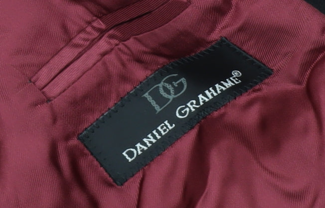 Daniel Grahame Men's Black Blazer, Size 46R, Classic Style