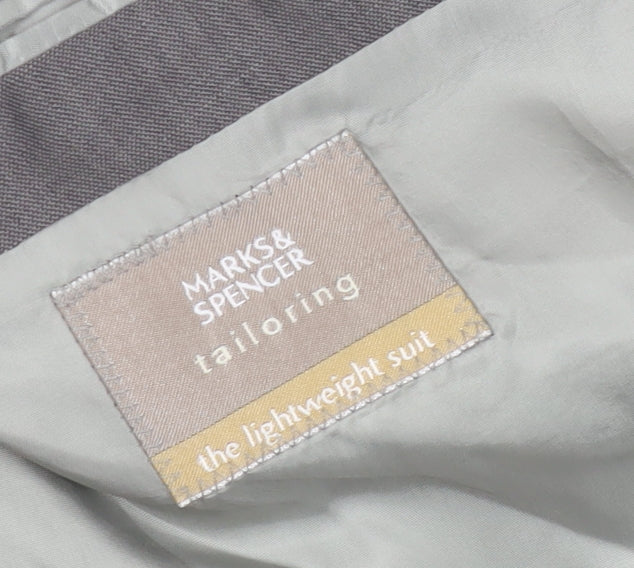 Marks & Spencer Men's Beige Blazer 44 Short Wool