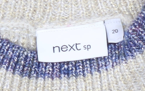 Next Women's Beige Pullover Jumper Size 20