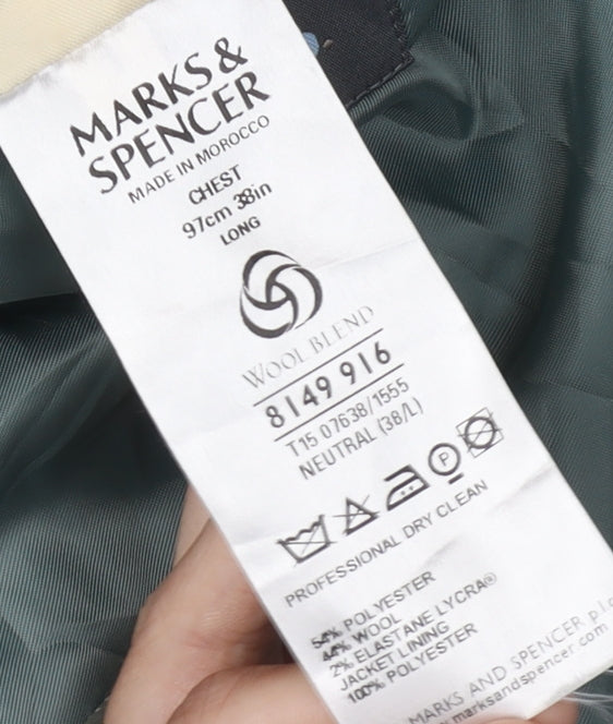 Marks & Spencer Grey Men's Suit Jacket 38L