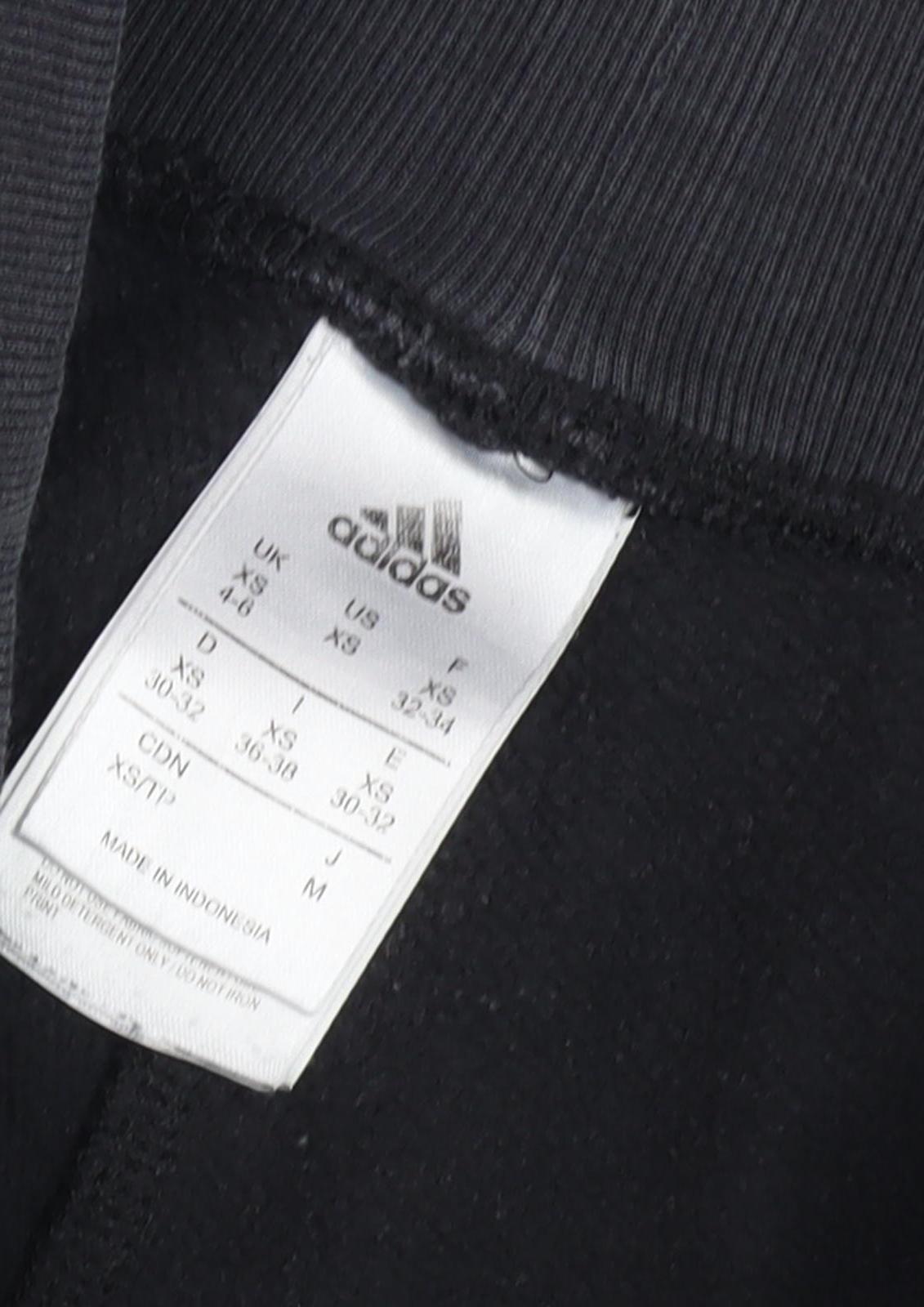 Brand and care label for Adidas Women's Black XS Jogger Trousers