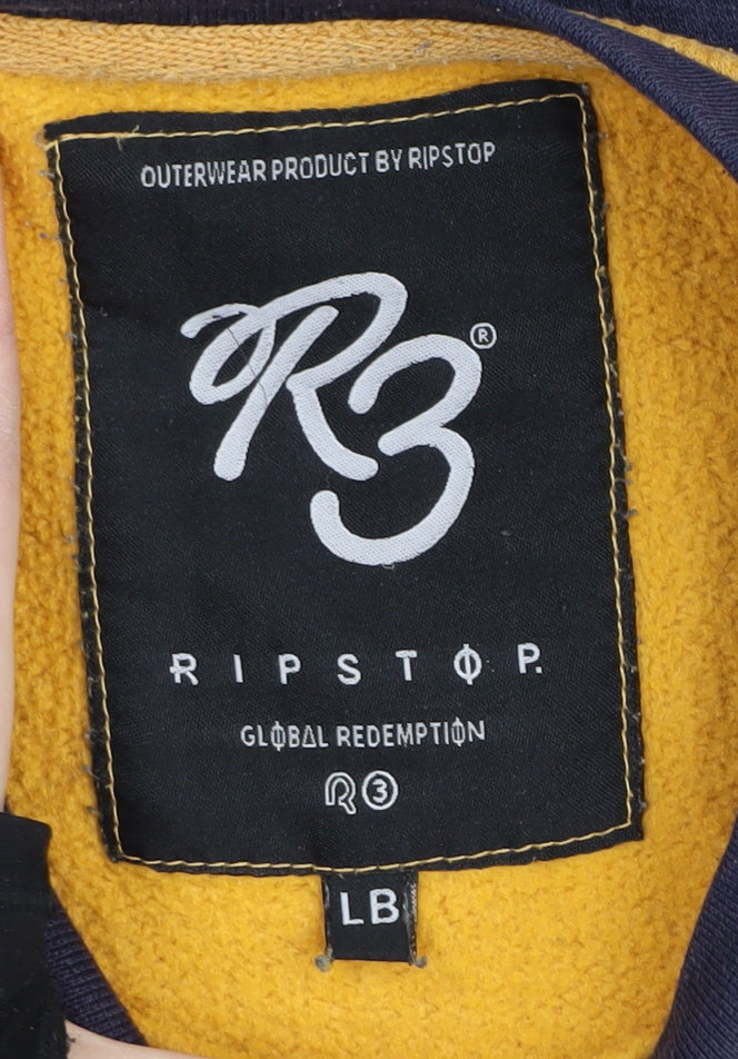 Additional view of Ripstop boys’ yellow colourblock pullover sweatshirt l