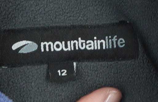 Mountainlife Women's Blue Fleece Pullover Sweatshirt Size 12