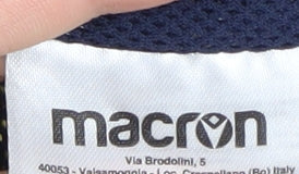 Macron Men's Blue Windbreaker Jacket with Hood - 2XS