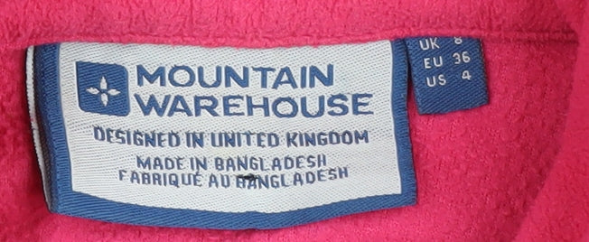 Mountain Warehouse Women's Pink Size 8 Pullover Sweatshirt