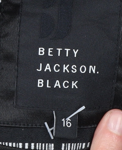 Betty Jackson Black Women's Coat Size 16 Check