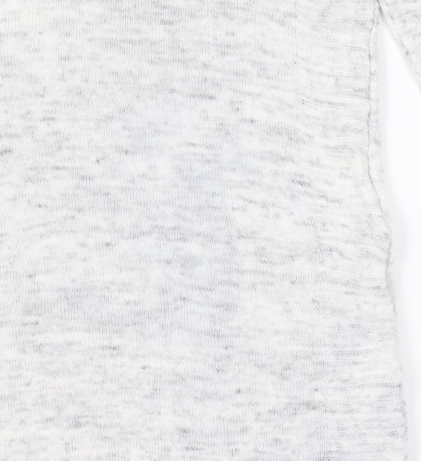Next Women Grey Pullover Jumper Ruffle Detail Size 6