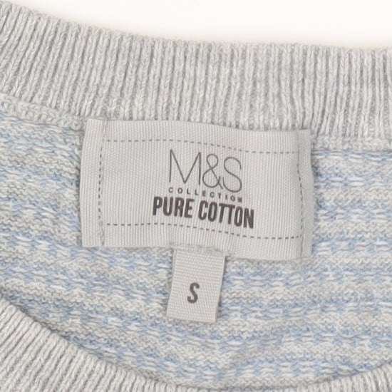 Marks & Spencer Men's Grey Pullover Jumper, Size S