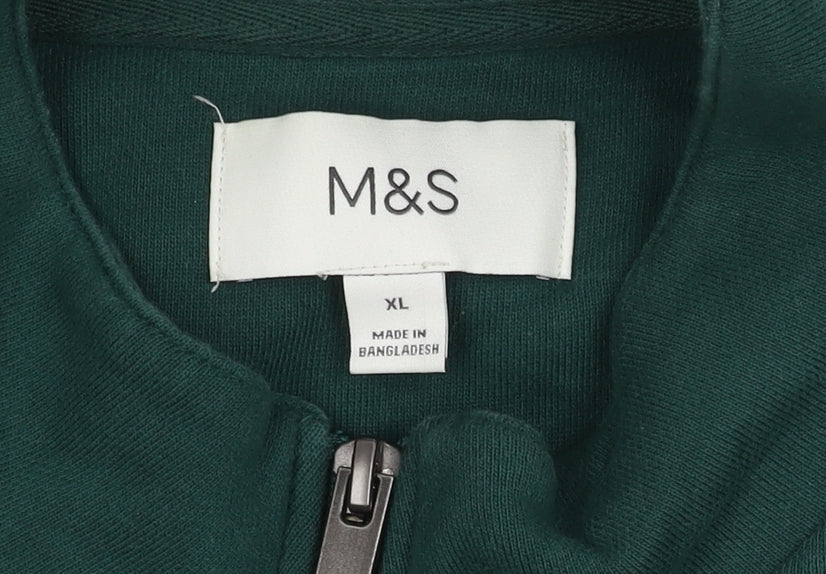 Marks & Spencer Unisex Green XL Sweatshirt