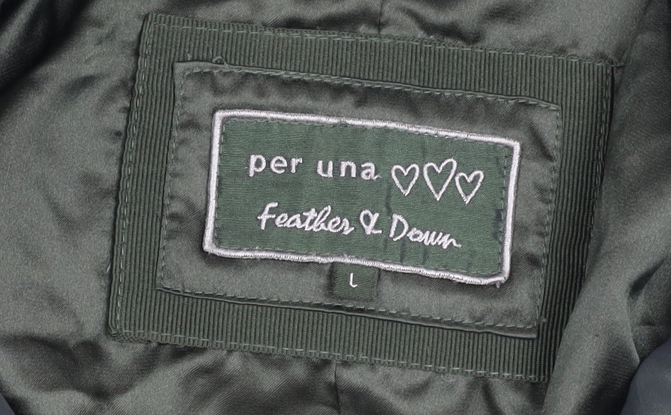 Marks & Spencer Women’s Green Puffer Cape, Size L