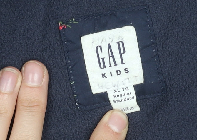 Additional view of Gap girls’ multicoloured floral puffer jacket, size 12
