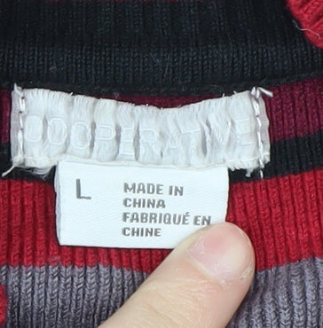 Cooperative Women's Multicoloured L Vest Striped Jumper