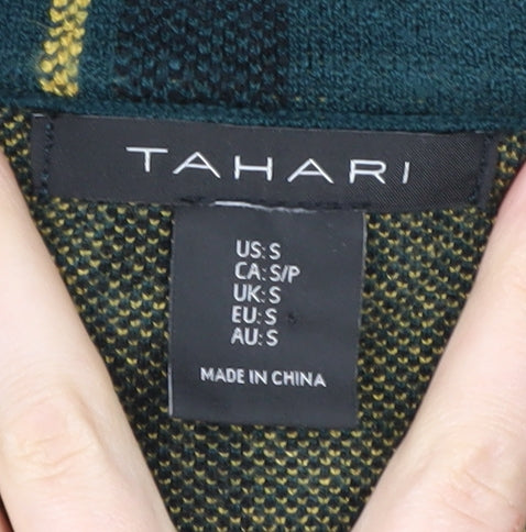Tahari Women's Green Check Blazer Size S