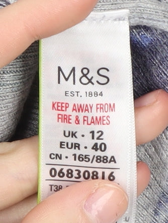 Marks & Spencer Women's Multicolour Floral Pullover Jumper Size 12