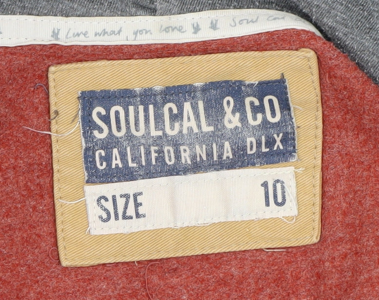SoulCal Women’s Red Full Zip Hoodie Size 10