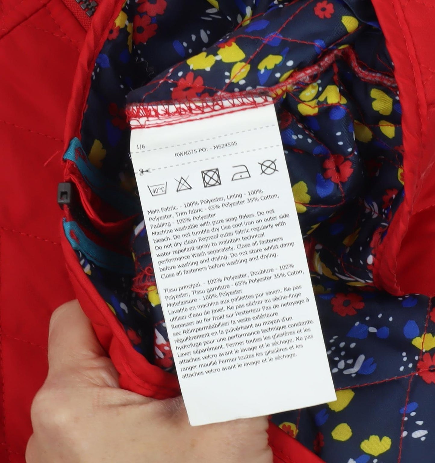 Regatta Women's Red Quilted Jacket Size 10