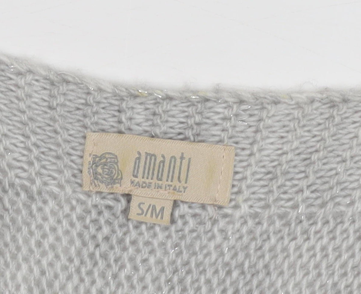 Amanti Women's Grey Pullover Jumper S/M