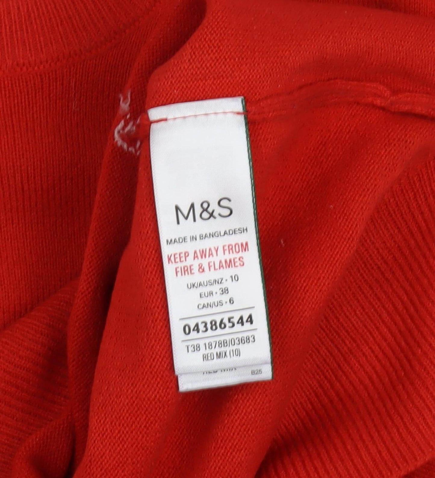 Marks & Spencer Women's Red Pullover Jumper Size 10