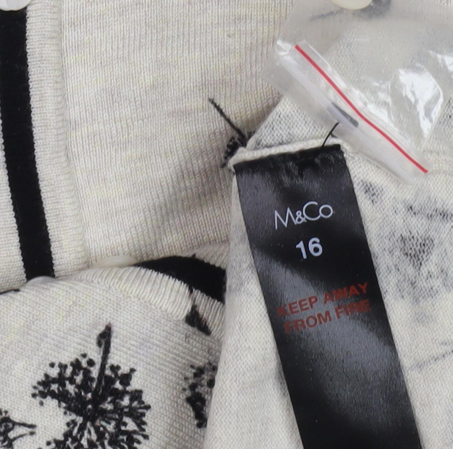 M&Co Women's Beige Floral Cardigan Size 16