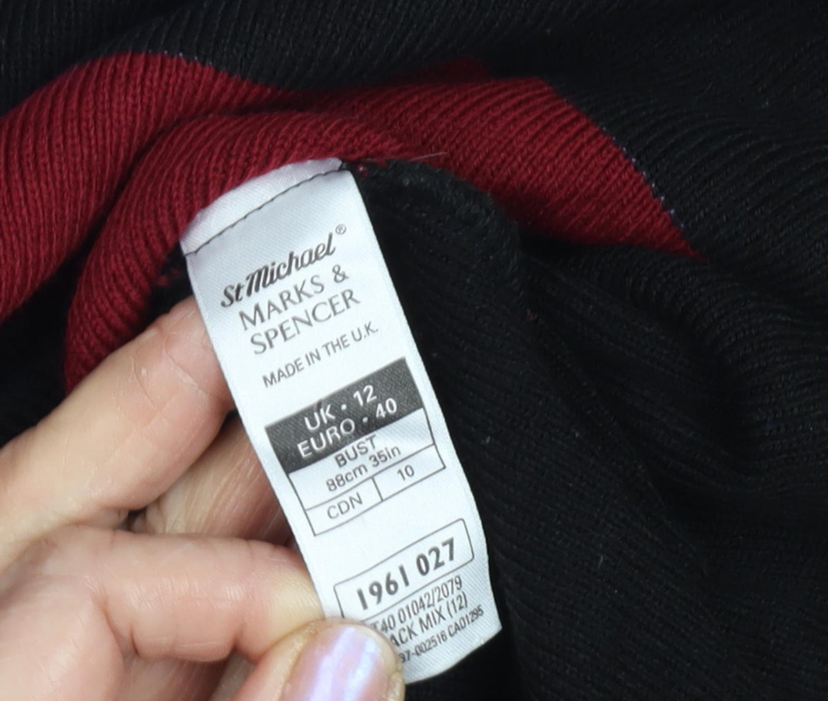 Marks & Spencer Women's Multicoloured Pullover Jumper, Size 12