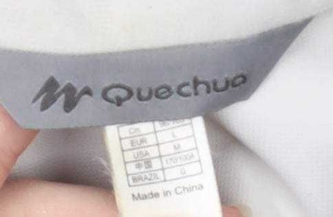 Quechua Women's White Waterproof Rain Jacket L